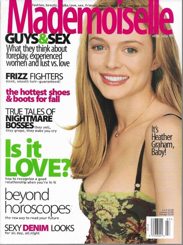 MADEMOISELLE magazine side cover  July 1999