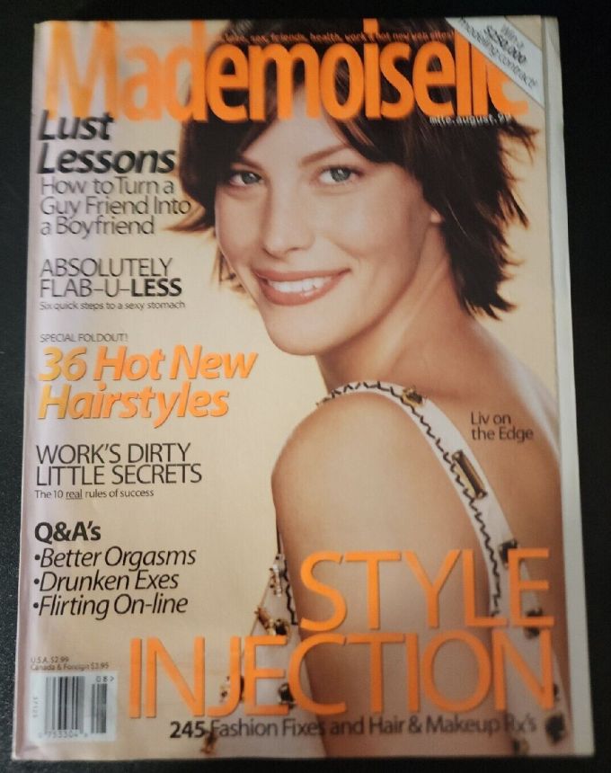 MADEMOISELLE magazine side cover  August 1999