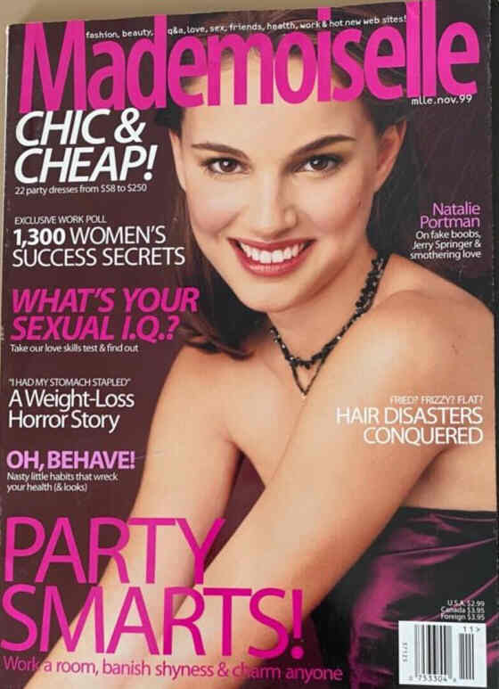 MADEMOISELLE magazine side cover  November 1999