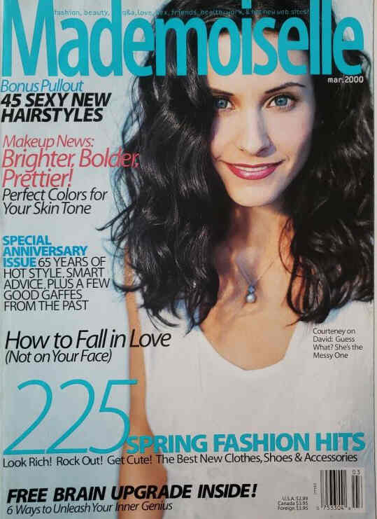 MADEMOISELLE magazine side cover  March 2000