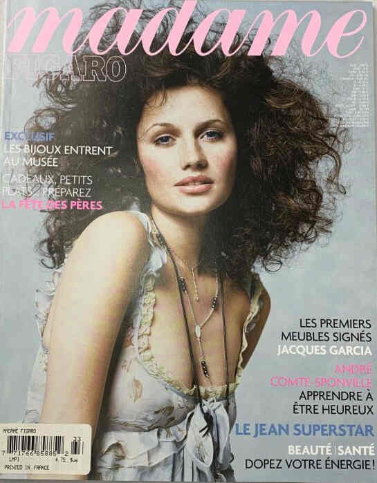 MADAME FIGARO FRANCE magazine side cover  June 2004