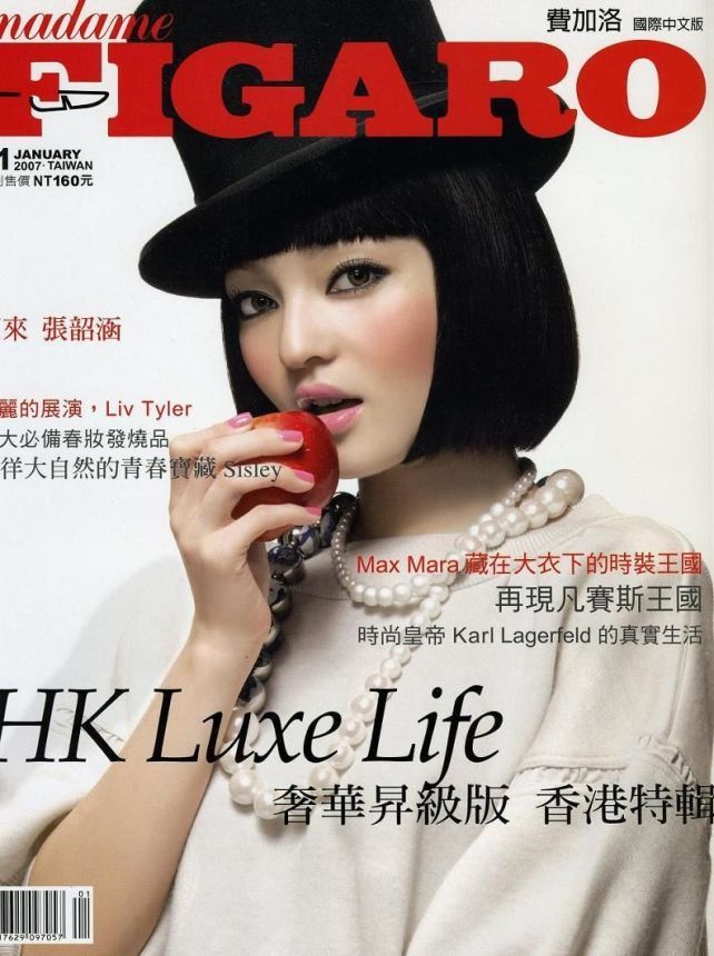 MADAME FIGARO TAIWAN magazine side cover  January 2007
