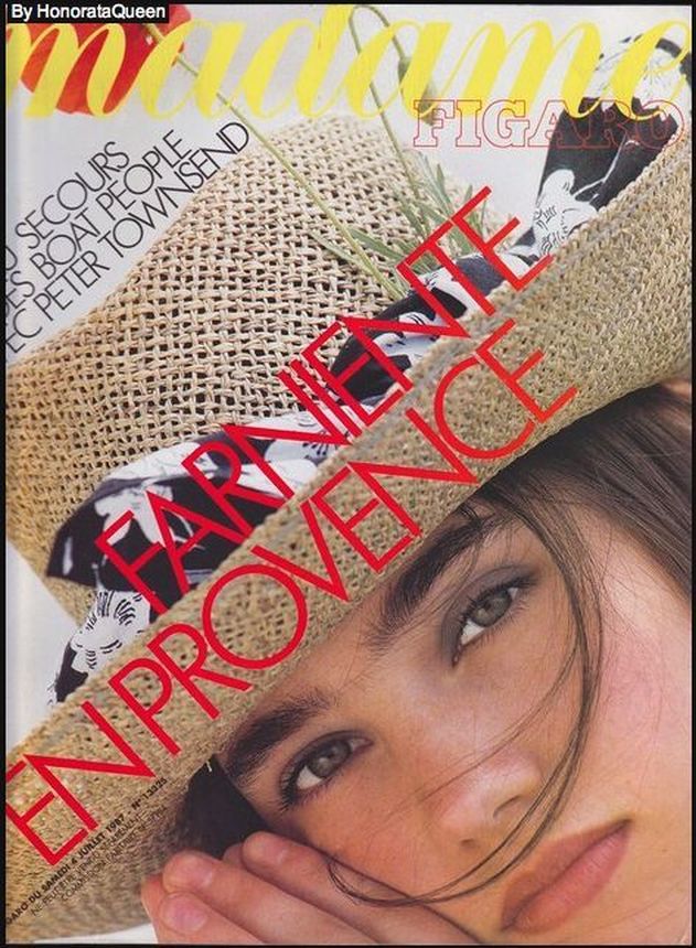 MADAME FIGARO FRANCE magazine side cover  July 1987