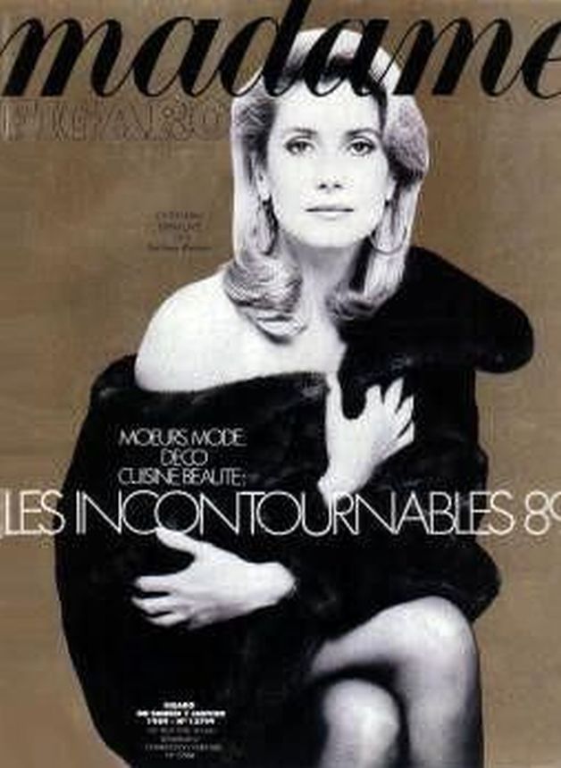 MADAME FIGARO FRANCE magazine side cover 7 January 1989