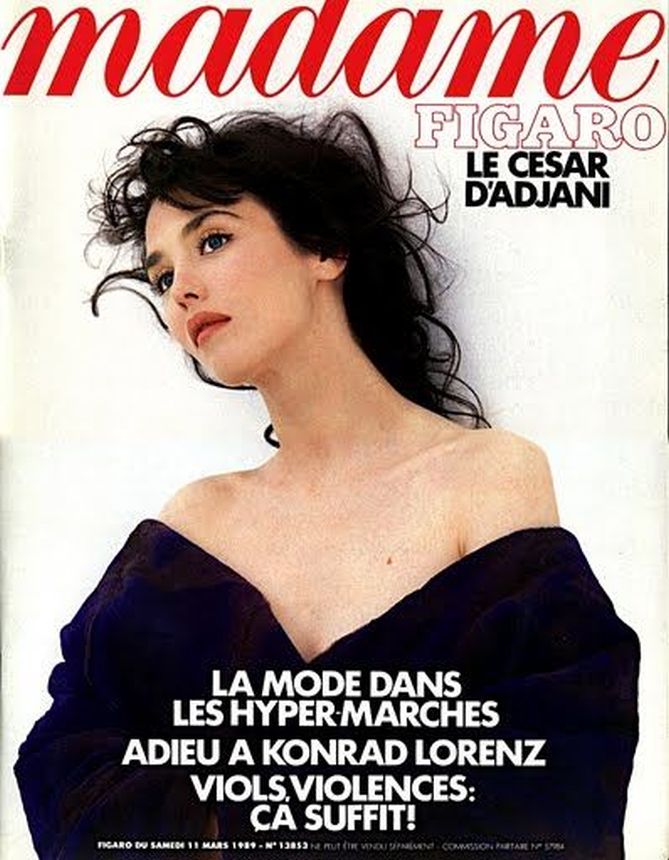 MADAME FIGARO FRANCE magazine side cover 11 March 1989