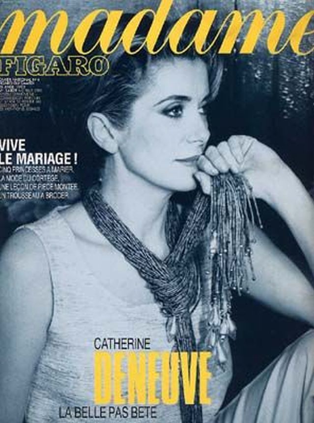 MADAME FIGARO FRANCE magazine side cover 25 April 1992
