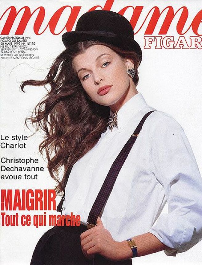 MADAME FIGARO FRANCE magazine side cover  March 1993