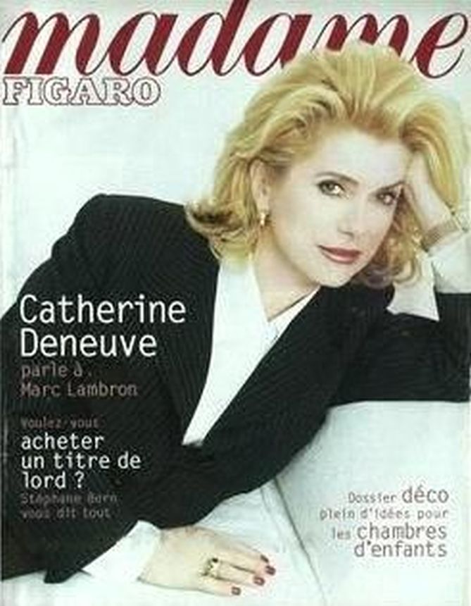 MADAME FIGARO FRANCE magazine side cover  January 1996