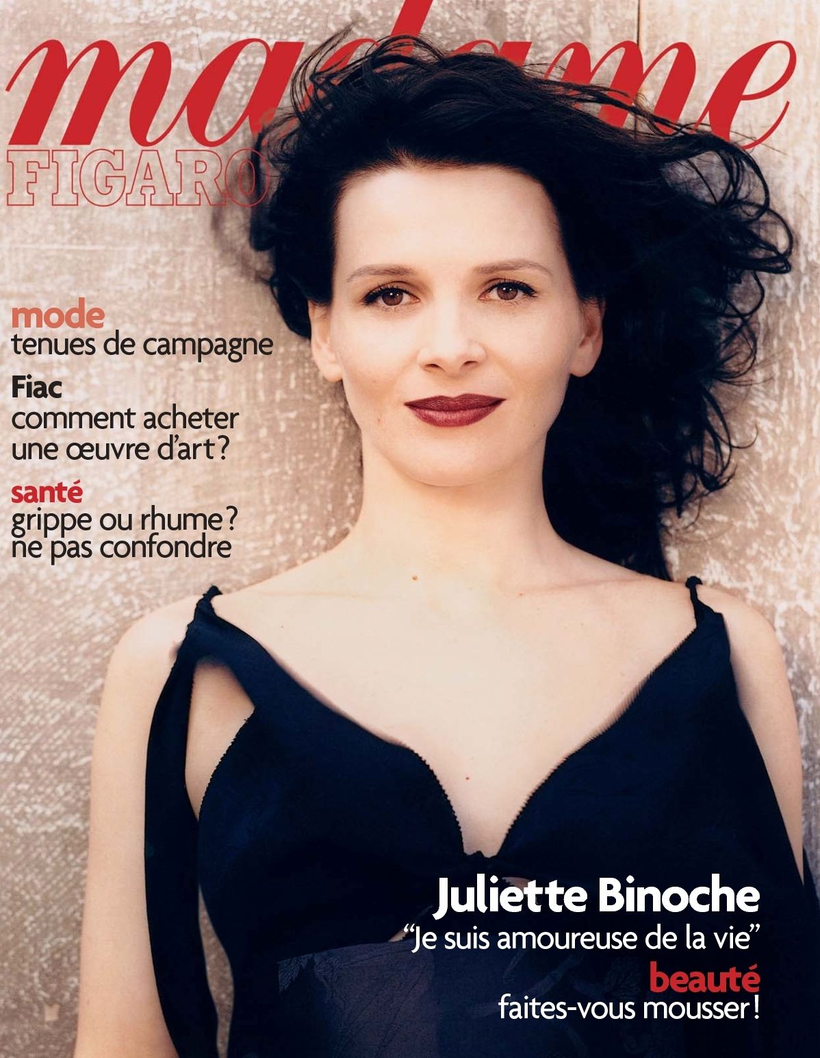 MADAME FIGARO FRANCE magazine side cover 26 October 2002