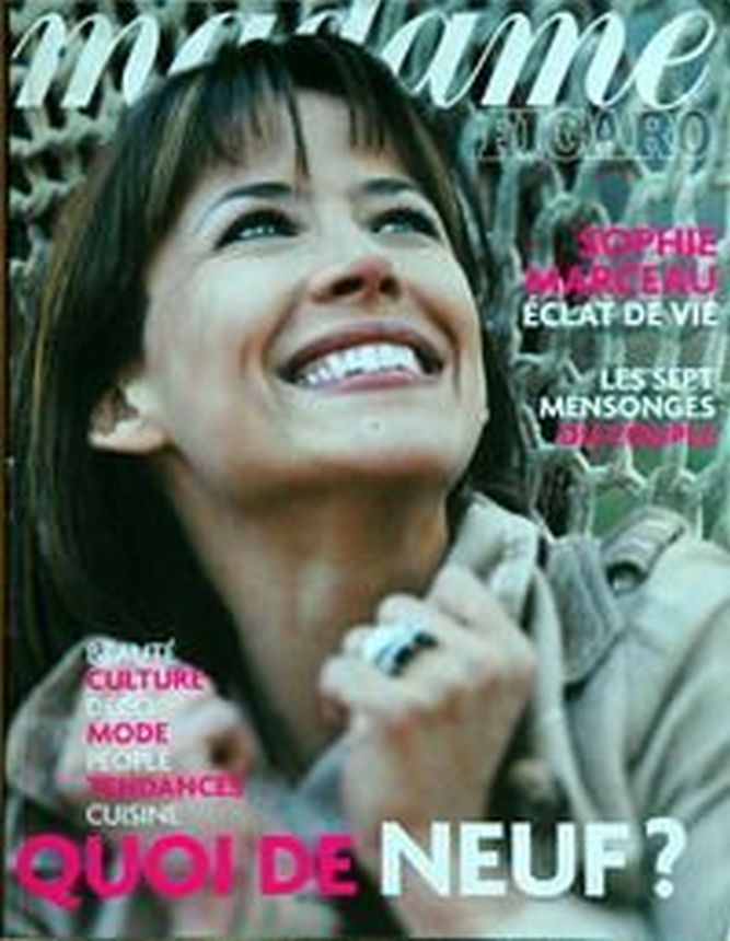 MADAME FIGARO FRANCE magazine side cover 3 September 2005