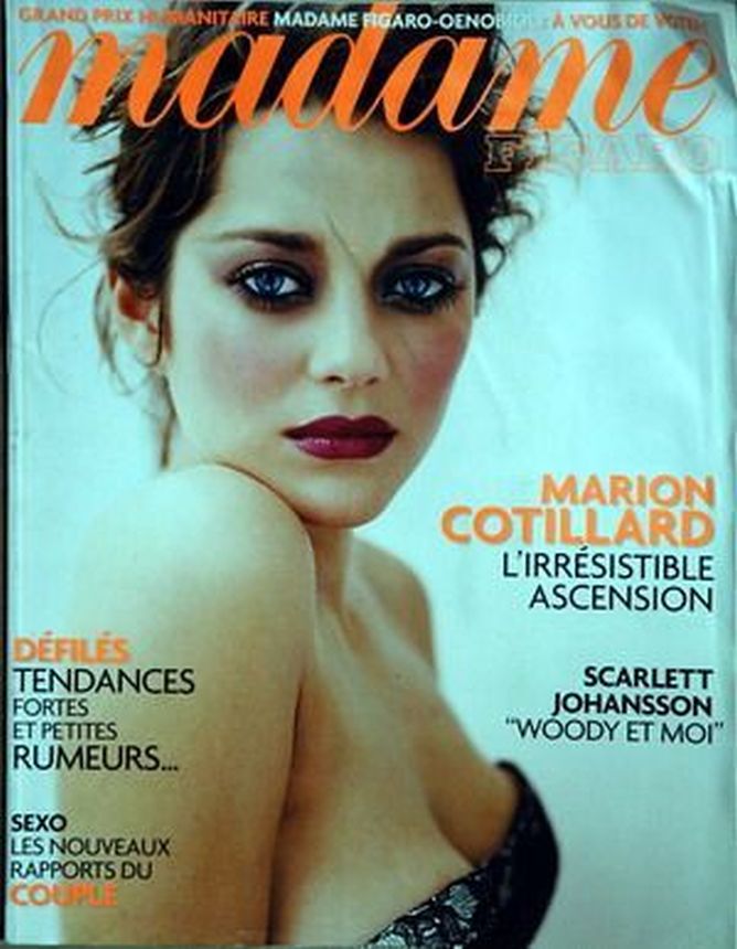 MADAME FIGARO FRANCE magazine side cover 22 October 2005