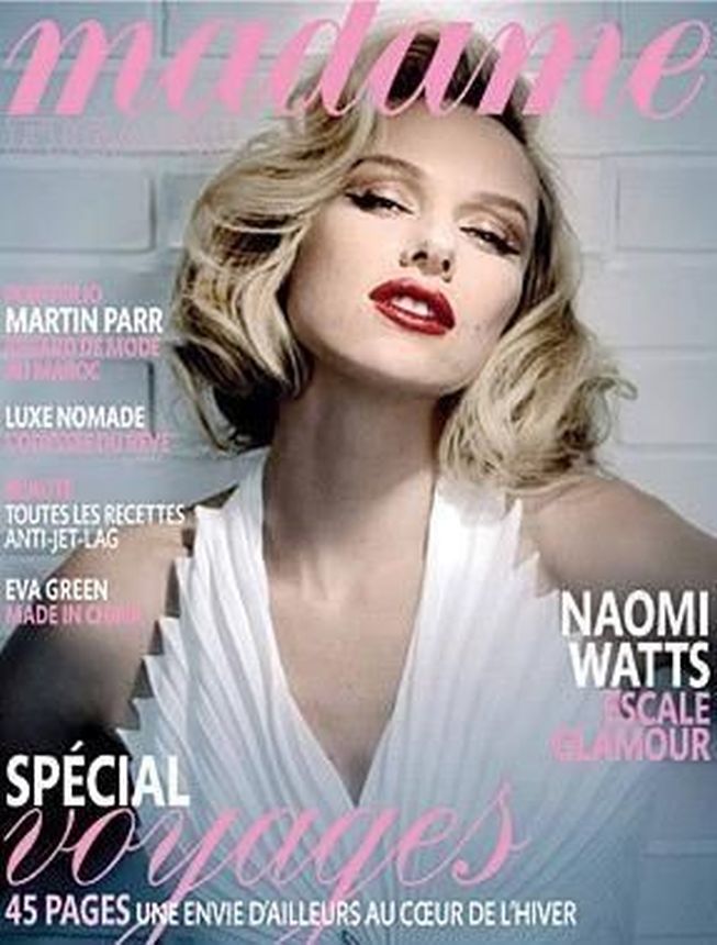 MADAME FIGARO FRANCE magazine side cover 17 January 2009