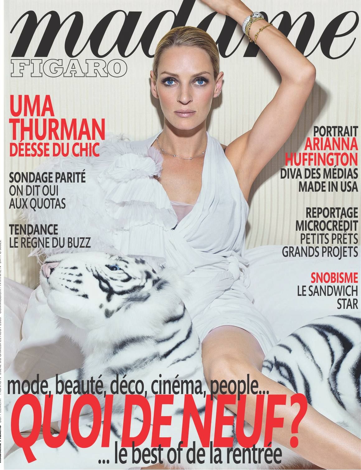 MADAME FIGARO FRANCE magazine side cover 29 August 2009
