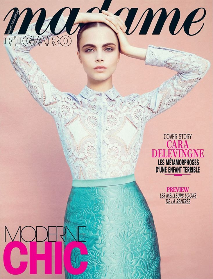 MADAME FIGARO FRANCE magazine side cover 31 July 2015