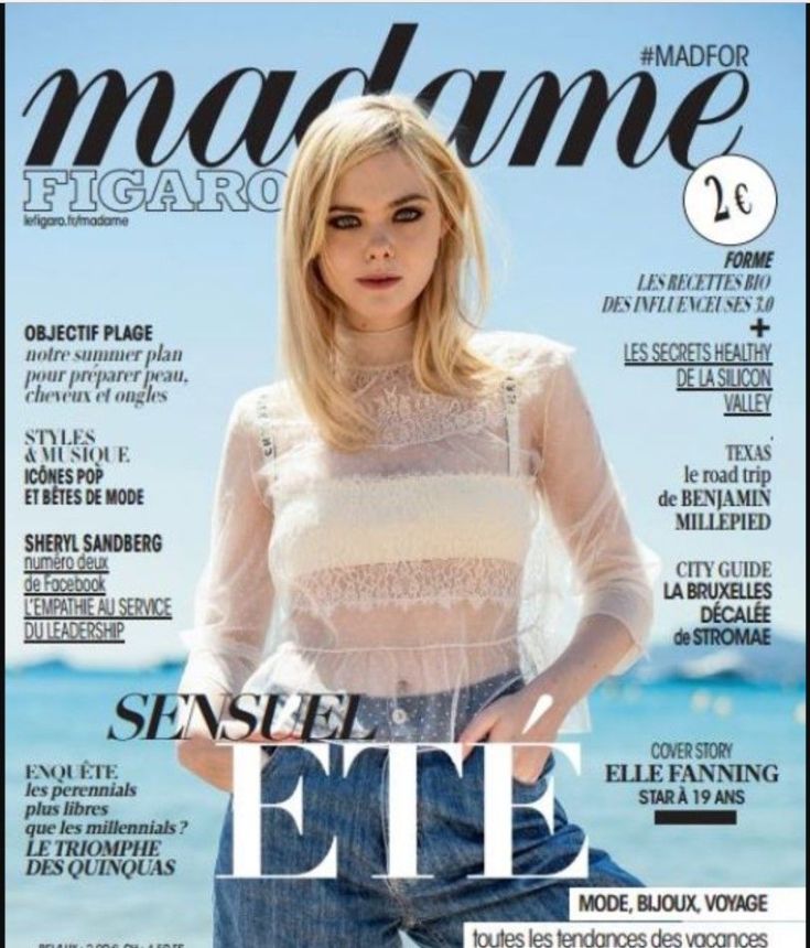 MADAME FIGARO FRANCE magazine side cover 30 June 2017
