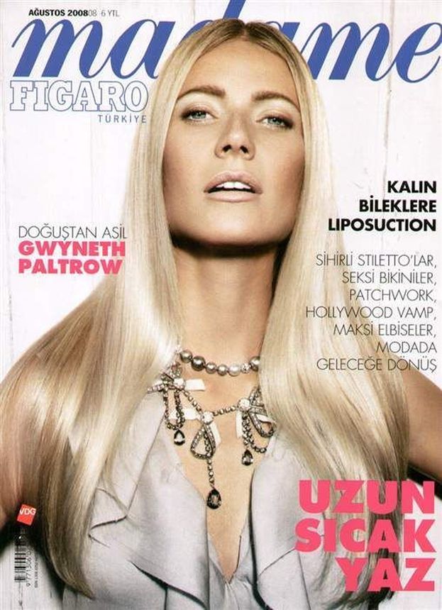 MADAME FIGARO TURKEY magazine side cover  August 2008