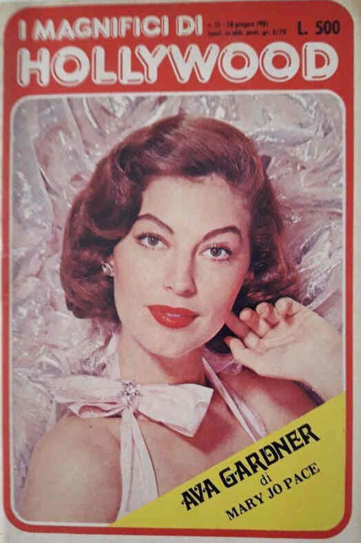 MAGNIFICI DI HOLLYWOOD magazine side cover Issue 12 26 June 1981