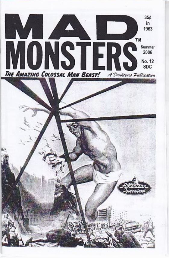 MAD MONSTERS magazine side cover Issue 12 Summer 2006