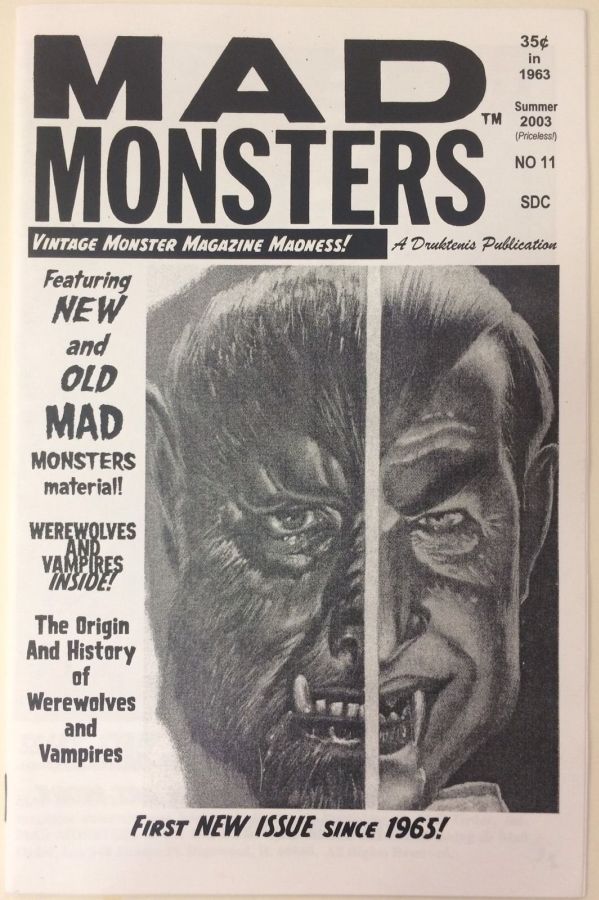 MAD MONSTERS magazine side cover Issue 11 Summer 2003