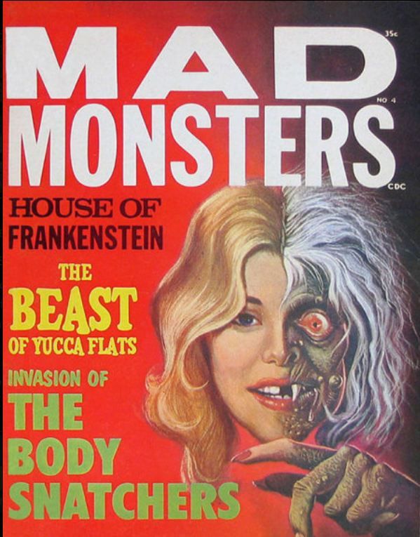 MAD MONSTERS magazine side cover Issue 4  