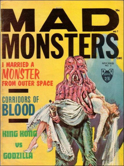MAD MONSTERS magazine side cover Issue 7  