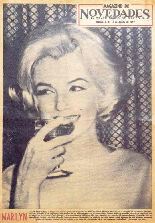 MAGAZINE DE NOVEDADES magazine side cover 12 August 1962