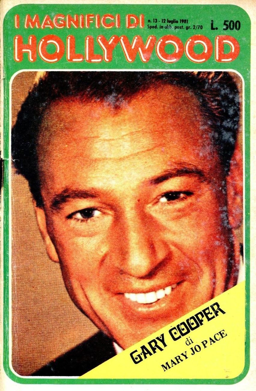 MAGNIFICI DI HOLLYWOOD magazine side cover Issue 13 12 July 1981