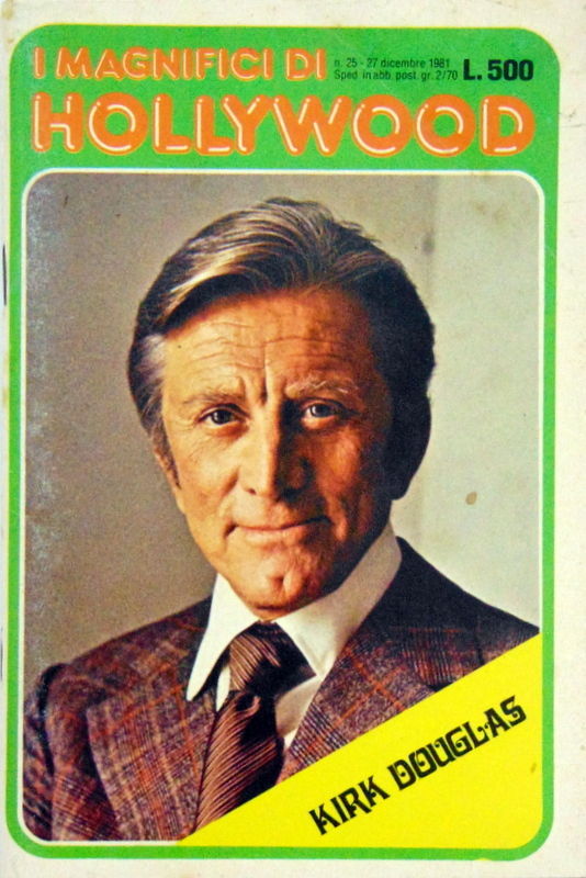 MAGNIFICI DI HOLLYWOOD magazine side cover Issue 25 27 December 1981