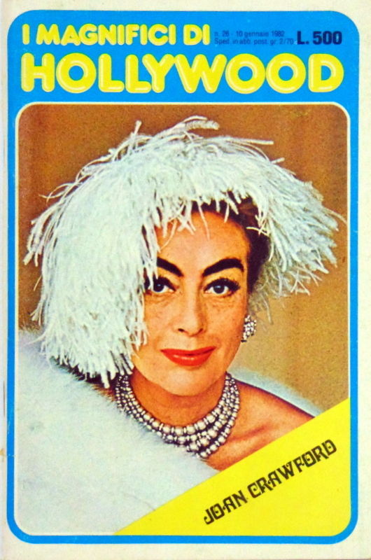 MAGNIFICI DI HOLLYWOOD magazine side cover Issue 26 10 January 1982