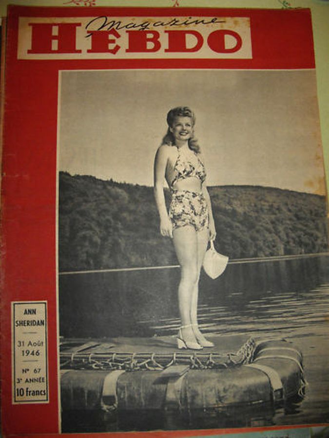 HEBDO magazine side cover Issue 67 31 August 1946