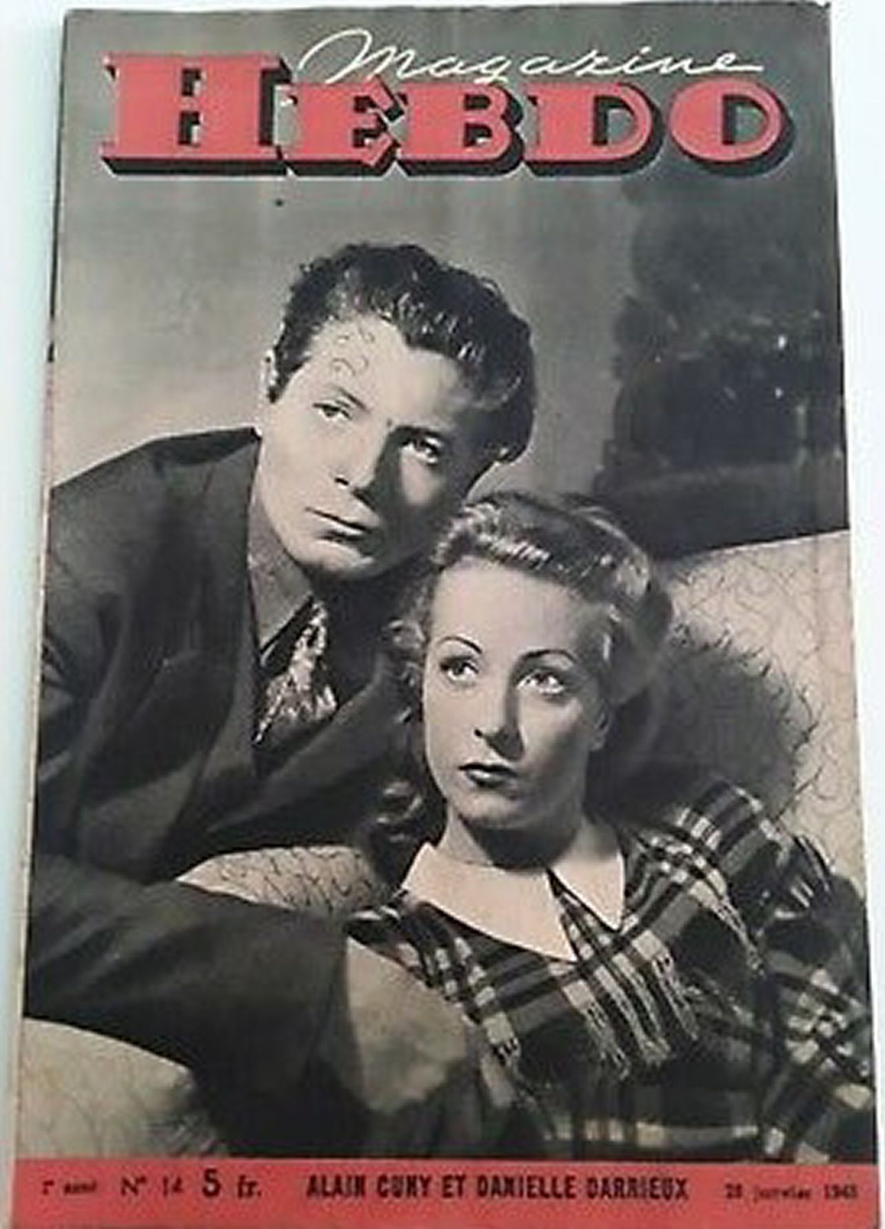 HEBDO magazine side cover Issue 14 26 January 1945