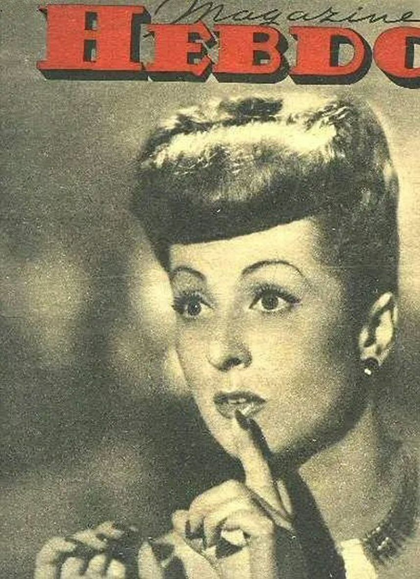 HEBDO magazine side cover Issue 41   1946