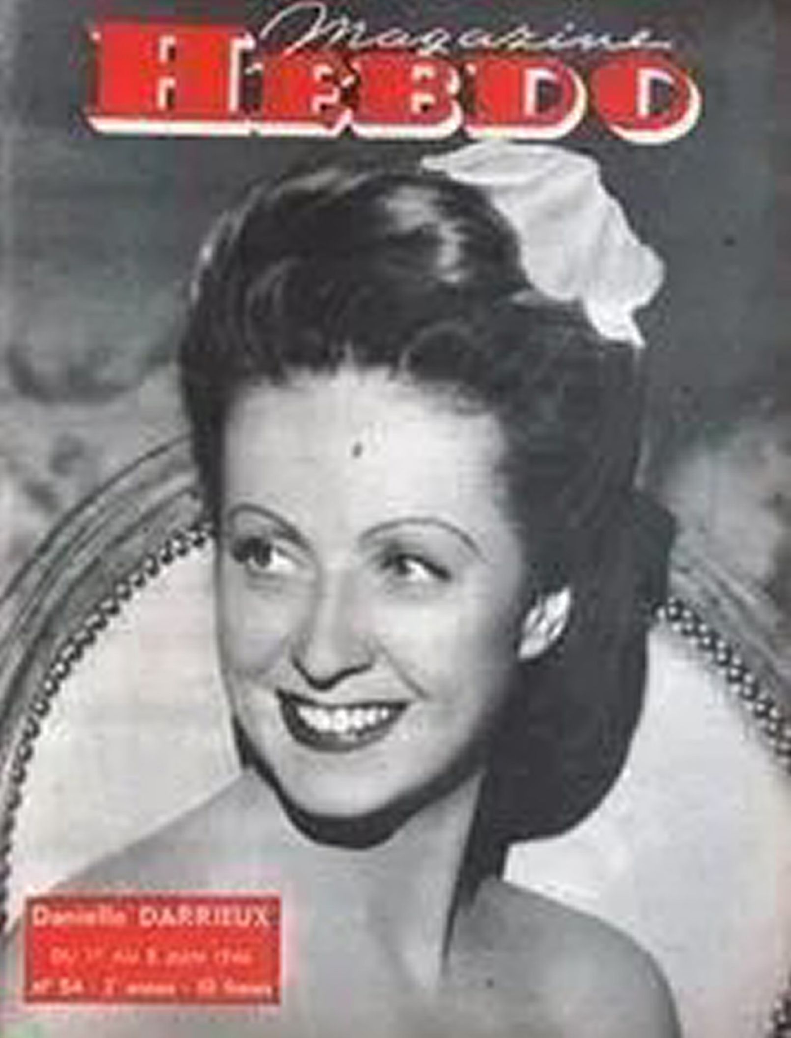 HEBDO magazine side cover Issue 54   1946