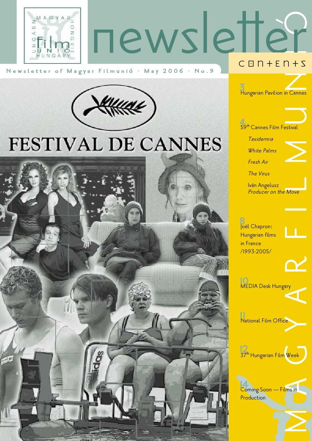 MAGYAR FILMUNIO NEWSLETTER magazine side cover Issue 9  May 2006