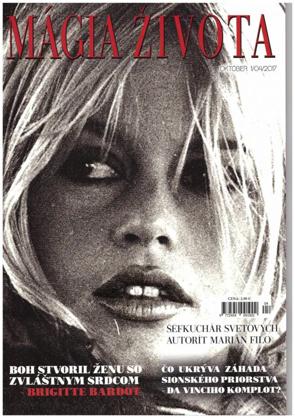 MAGIA ZIVOTA magazine side cover  October 2017