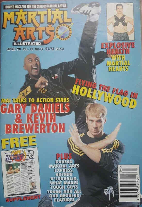 MARTIAL ARTS ILLUSTRATED magazine side cover  April 1998