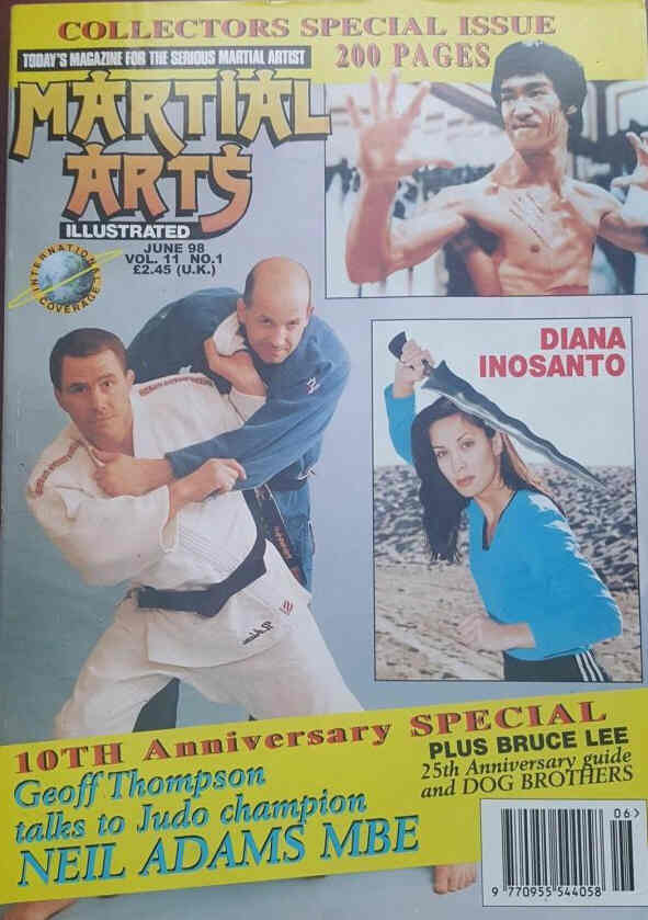 MARTIAL ARTS ILLUSTRATED magazine side cover  June 1998