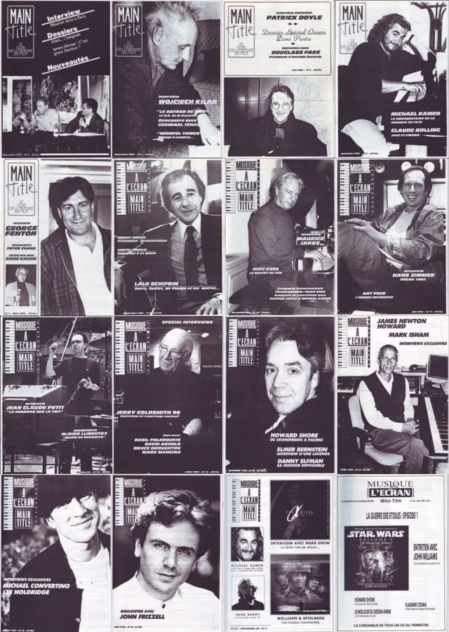 MAIN TITLE magazine side cover 1992-1999 