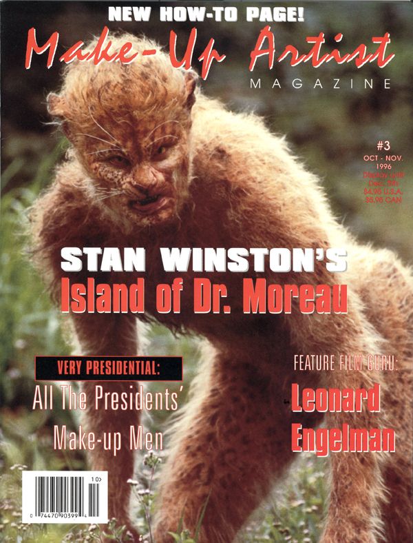 MAKE-UP ARTIST magazine side cover Issue 3 October/November 1996