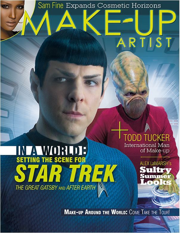 MAKE-UP ARTIST magazine side cover Issue 102 June/July 2013