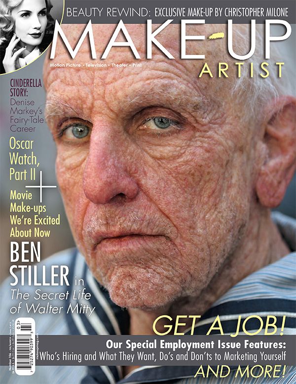 MAKE-UP ARTIST magazine side cover Issue 106 February/March 2014