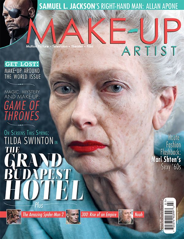 MAKE-UP ARTIST magazine side cover Issue 108 June/July 2014