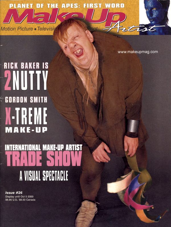 MAKE-UP ARTIST magazine side cover Issue 26 August/September 2000