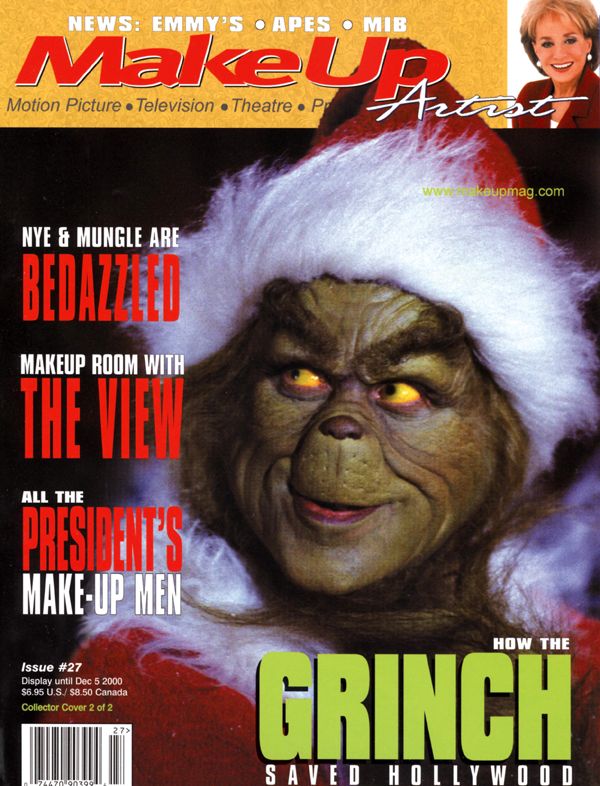 MAKE-UP ARTIST magazine side cover Issue 27 October/November 2000