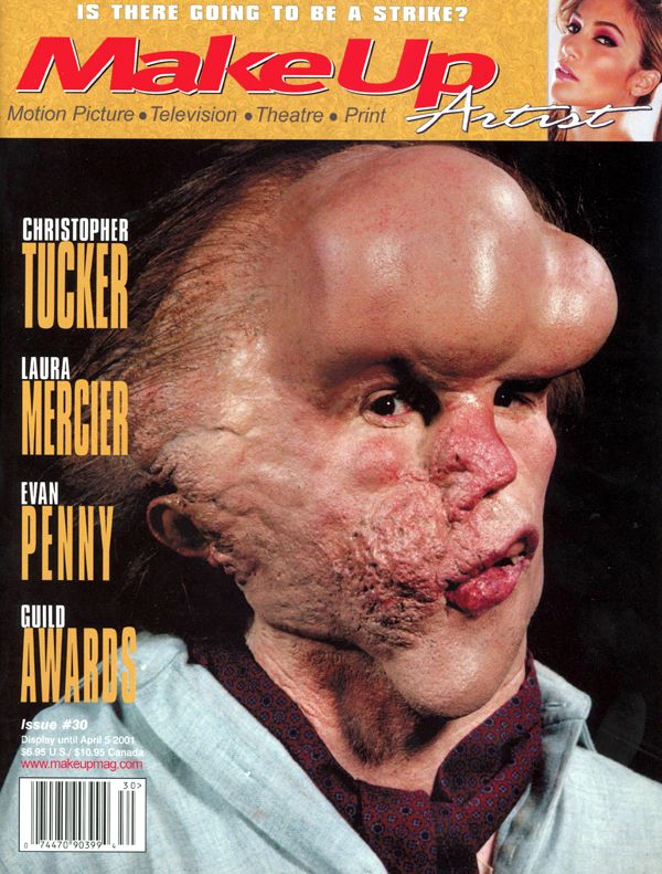 MAKE-UP ARTIST magazine side cover Issue 30 April/May 2001