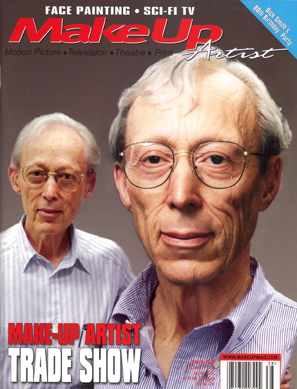 MAKE-UP ARTIST magazine side cover Issue 38 August/September 2002