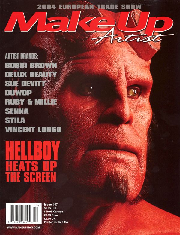 MAKE-UP ARTIST magazine side cover Issue 47 February/March 2004