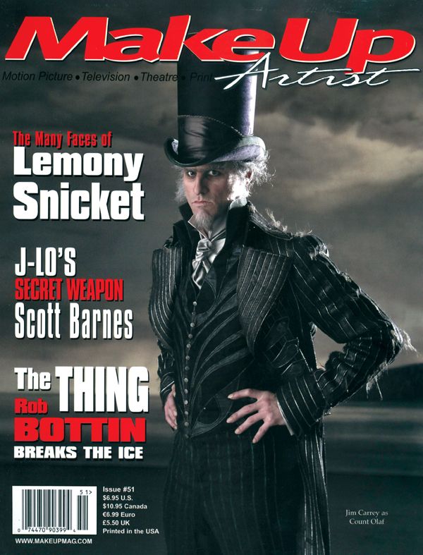 MAKE-UP ARTIST magazine side cover Issue 51 October/November 2004
