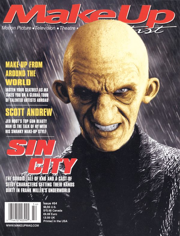 MAKE-UP ARTIST magazine side cover Issue 54 April/May 2005