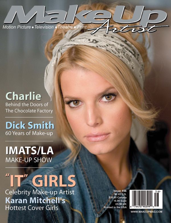 MAKE-UP ARTIST magazine side cover Issue 56 August/September 2005